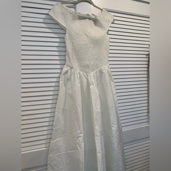 NWOT Free People Ceci Smocked detail maxi dress beach wedding/casual size M - Picture 3 of 9